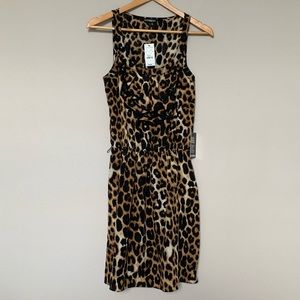 Express Animal Print Midi Dress